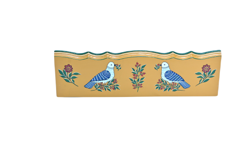 Pictură pe lemn orizontală/margine decorativă
