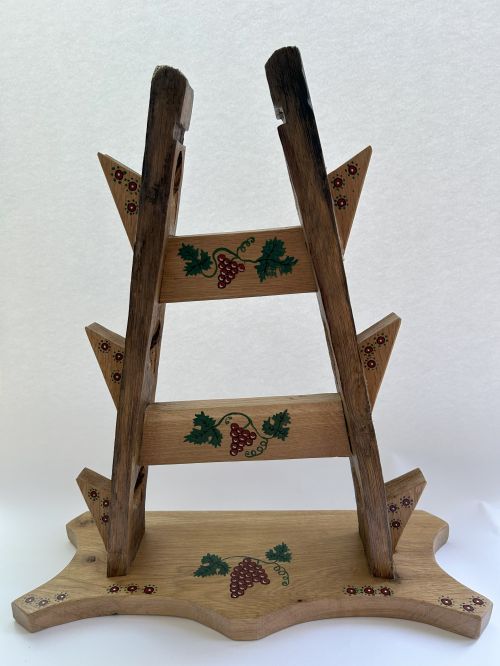 Pictură pe lemn/Suport sticle de vin